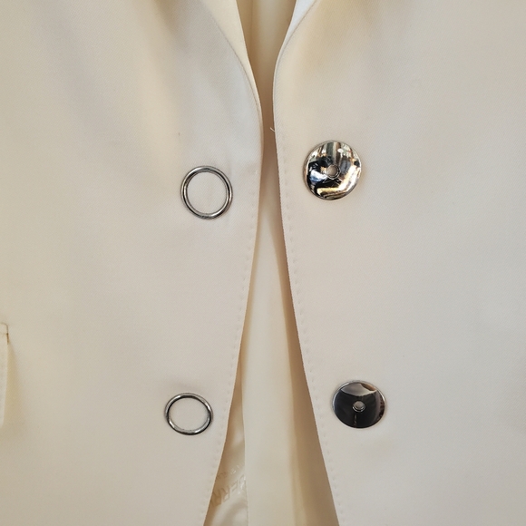 NWT$1,790 BURBERRY Caratown Wool Silk Trim Snap Tuxedo Blazer Jacket Sz 6 Medium - Picture 11 of 16